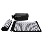 Sharper Image Acupressure Mat And Pillow W/ Travel Bag Black. Fixed Price $24.99.