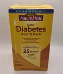 Nature Made Daily Diabetic Health Pack Multivitamin 60 Packet Dietary Supplement. Fixed Price $43.95.