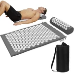 Xiaomage Acupressure Mat And Pillow Set With Bag - Large 3 Piece Set, Gray. Fixed Price $40.66.