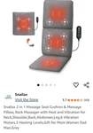 Snailax 2 In 1 Massage Body Massager W/heat. Never Used. Still Box.. Fixed Price $28.00.