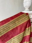 87x37 Early 1700 French Silk Linen Bed Hanging Antique Textile Louis Xv Chateau. Fixed Price $1895.00.