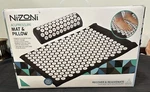 Nizoni Neck And Back Pain Relief Acupressure Mat Pillow Set. Fixed Price $26.99.
