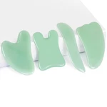 Airogym Guasha Massage Tool Natural Stone Gua Sha Board, 4 Piece Set, Green. Fixed Price $15.21.