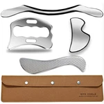 4 In 1 Stainless Steel Muscle Scraper Tool Set, Iastm Physical Therapy Massag.... Fixed Price $55.03.
