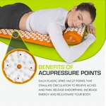 Acupressure Mat And Pillow Set For Back, Neck, Pain Relief & Muscle Relaxation. Fixed Price $39.99.
