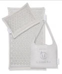 Unmera Acupressure Mat And Pillow Set, Natural Premium Linen & Coconut Fiber. Fixed Price $34.99.