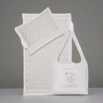 Unmera Acupressure Mat And Pillow Set, Natural Premium Linen & Coconut Fiber. Fixed Price $49.99.