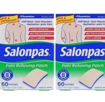 2-pack Salonpas Pain Relieving Patches, 60 Ct Per Box. Fixed Price $17.97.