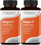 Lifeseasons Migra T - White Willow Bark, Magnesium, Coq10 & Ginger 60 Count.... Fixed Price $92.98.