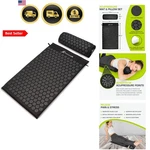 Acupressure Mat And Pillow Set For Back/neck Pain Relief Muscle Relaxation. Fixed Price $54.88.