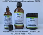 Pharmaceutical Dmso Liquid/gel 99.9% Pure Dmso, 70/30 Water, Aloe In Glass. Fixed Price $79.70.