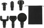 6pcs Massage Heads With Storage Bag, Replaceable Massager Gun Black. Fixed Price $20.08.
