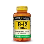 Mason Natural Vitamin B12 1000 Mcg Quick Dissolve - Healthy Conversion Of Food. Fixed Price $9.99.