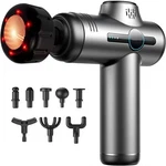 Joysuwerun Massage Gun With Heat, Mini Handheld Massager For Home & Grey. Fixed Price $50.16.