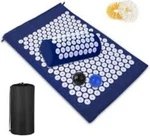 Tomshoo Acupressure Set, Mat, Pillow, With Bag, Blue, Open Box. Fixed Price $15.00.