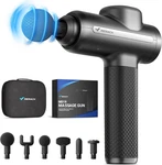 Merach Massage Gun Deep Tissues, Percussion Massager Tools With 6 Black. Fixed Price $75.35.