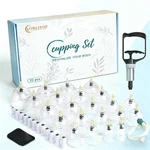 Cupping Therapy Set, 22 Cups Chinese Kit With Pump Handle, -plastic C.... Fixed Price $43.27.