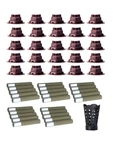 25 Pcs Homemelinda Moxibustion Sticks & Self-stick Base Includes 1 Fireproof Cov. Fixed Price $9.95.